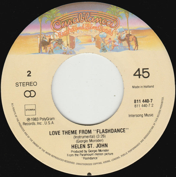 Irene Cara : Flashdance… What A Feeling (7", Single)