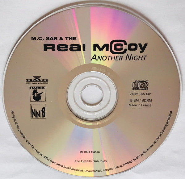 Real McCoy : Another Night (U.S. Mixes) (CD, Single, Car)
