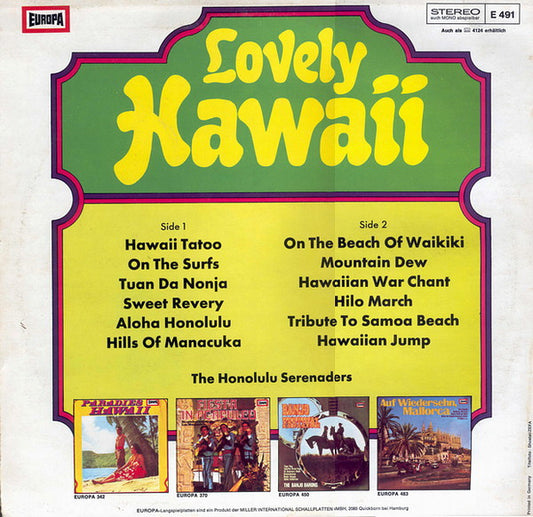 The Honolulu Serenaders : Lovely Hawaii (LP, Album)