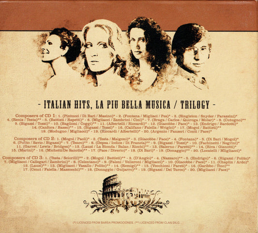Various : Italian Hits (La Più Bella Musica / Trilogy) (3xCD, Comp)