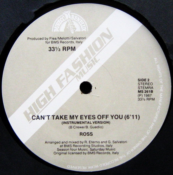 Ross : Can't Take My Eyes Off You (12")