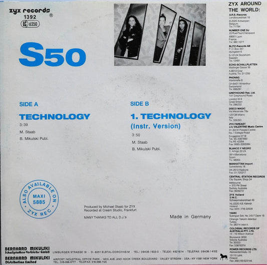 S-50 : Technology (7", Single)