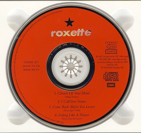 Roxette : Church Of Your Heart (CD, Single, CD1)