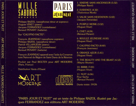 Mille Sabords Quartet : Paris Jour Et Nuit (CD, Album + Box, Box)