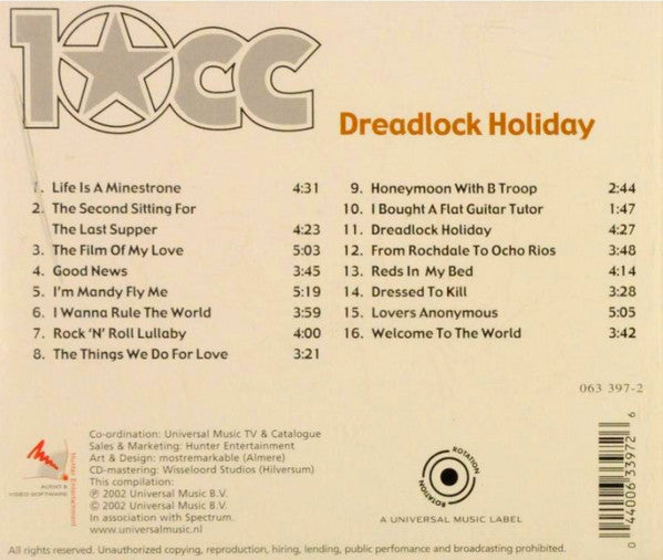 10cc : Dreadlock Holiday (CD, Comp)