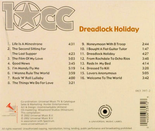 10cc : Dreadlock Holiday (CD, Comp)