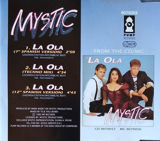 Mystic : La Ola (CD, Maxi)