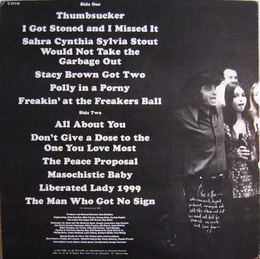 Shel Silverstein : Freakin' At The Freakers Ball (LP, Album, RE, Ter)
