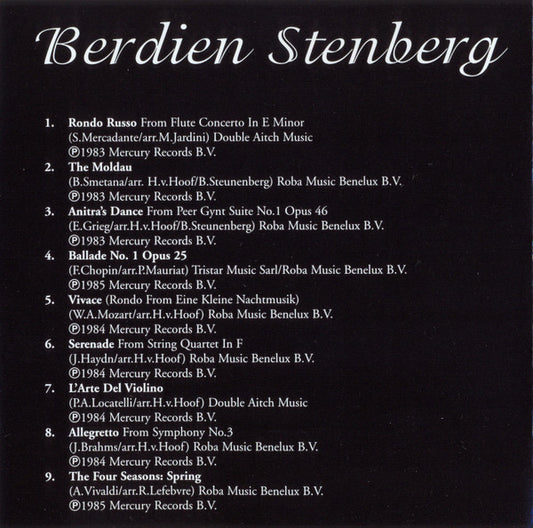 Berdien Stenberg : Rondo Russo (CD, Comp)