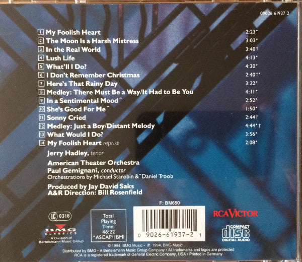 Jerry Hadley, Paul Gemignani, American Theatre Orchestra : In The Real World (CD, Album)
