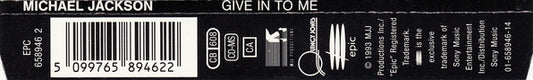 Michael Jackson Featuring Special Guitar Performance By Slash (3) : Give In To Me (CD, Maxi)