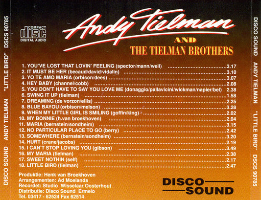 Andy Tielman And Tielman Brothers : Little Bird (CD)
