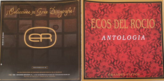 Ecos Del Rocío : Antologia - Grandes Exitos (CD, Comp)