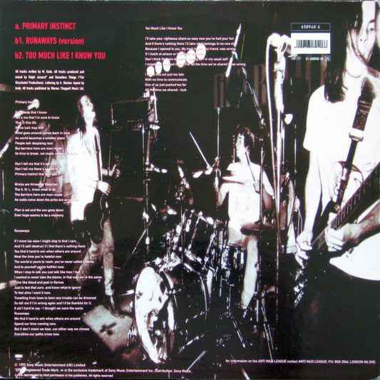 Senseless Things : Primary Instinct (12", Single)
