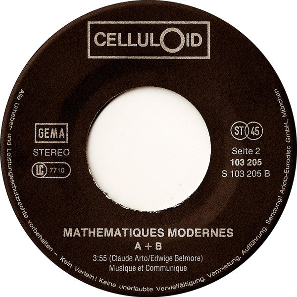 Mathématiques Modernes : Disco-Rough (7", Single)