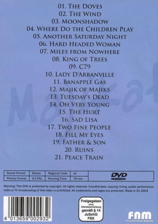Cat Stevens : Majikat - Earth Tour 1976 (DVD, PAL)