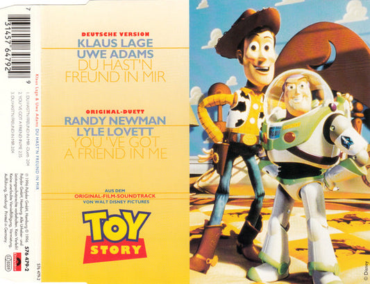 Klaus Lage, Uwe Adams / Randy Newman, Lyle Lovett : Du Hast'n Freund In Mir / You've Got A Friend In Me (CD, Single)