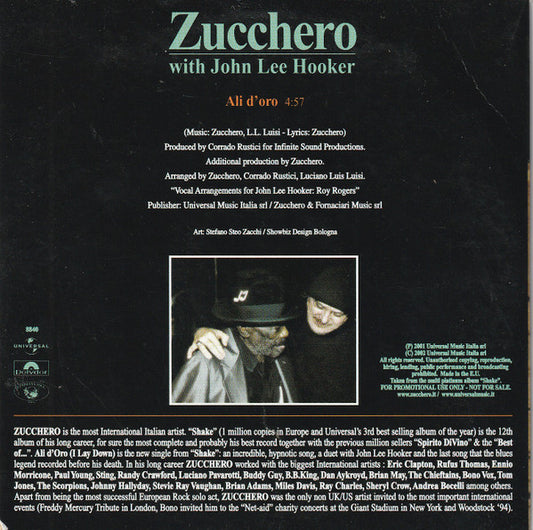 Zucchero, John Lee Hooker : Ali D'Oro (CD, Single, Promo)