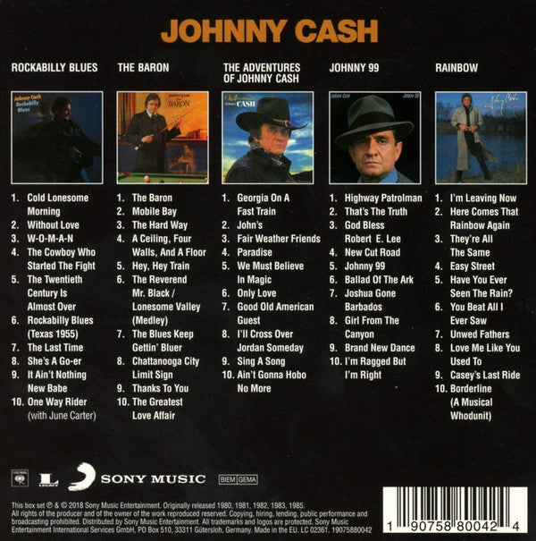 Johnny Cash : Original Album Classics (Box, Comp + 5xCD, Album, RE)