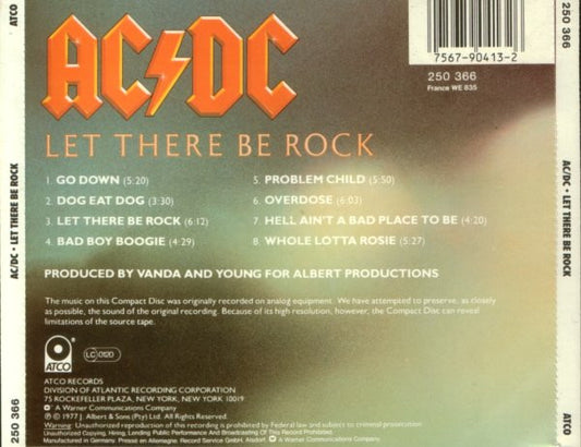 AC/DC : Let There Be Rock (CD, Album, RE)