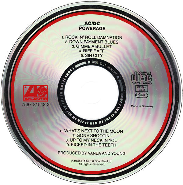 AC/DC : Powerage (CD, Album, RE)