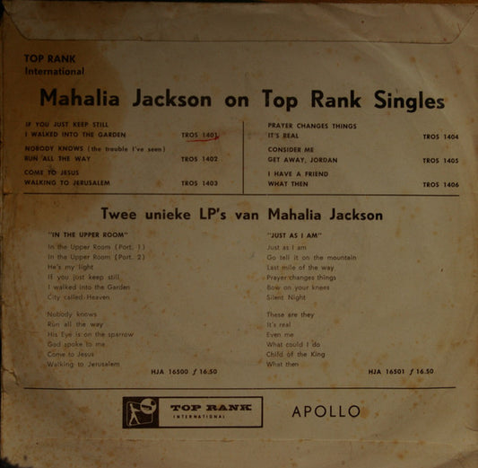 Mahalia Jackson : If You Just Keep Still (7")
