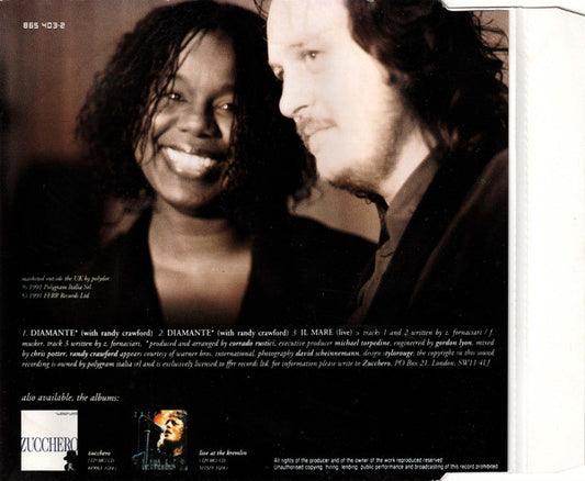 Zucchero With Randy Crawford : Diamante (CD, Single)