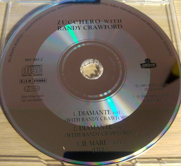 Zucchero With Randy Crawford : Diamante (CD, Single)