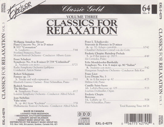 Various : Classics For Relaxation - Volume 3 (CD, Comp)