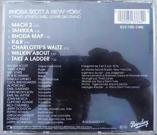 Rhoda Scott + Thad Jones / Mel Lewis Orchestra : Rhoda Scott A New-York (CD, Album, RE)