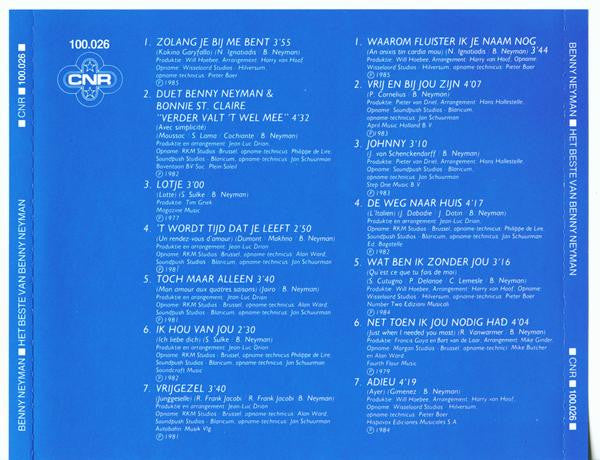 Benny Neyman : Het Beste Van Benny Neyman Deel 2 (CD, Comp, RE)