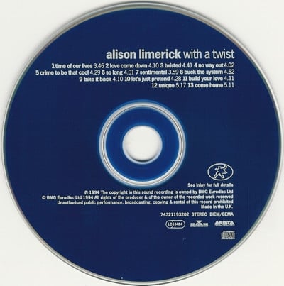 Alison Limerick : With A Twist (CD, Album)
