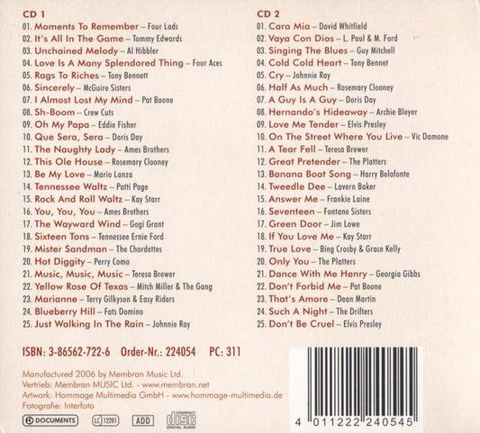 Various : The Greatest Songs Of The Fifties (SACD, Hybrid, Multichannel, Comp)