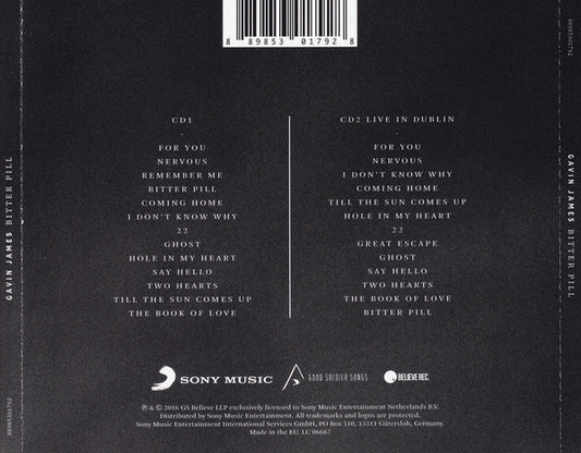 Gavin James : Bitter Pill (2xCD, Album, Dlx)