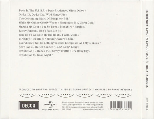 The Analogues : The White Album - Live In Liverpool (2xCD, Album)