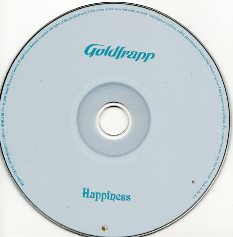 Goldfrapp : Happiness (CD, Single, Promo, Car)