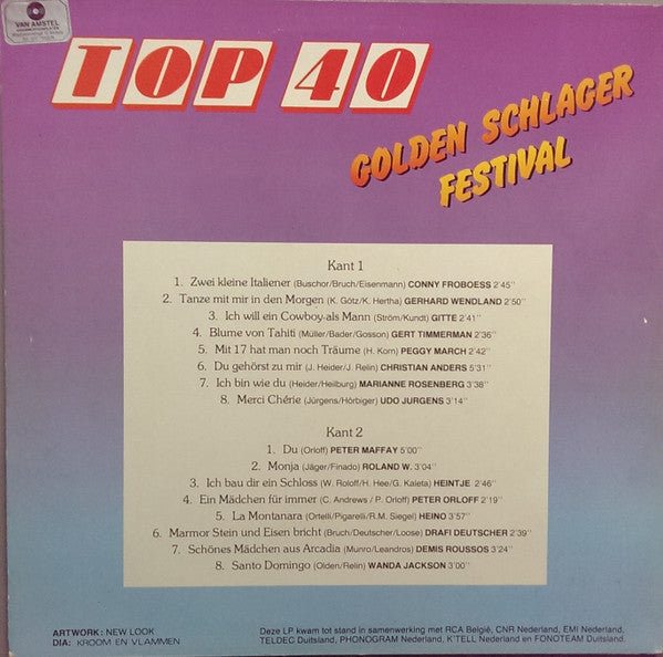 Various : TOP 40 Golden Schlager Festival (LP, Album, Comp)