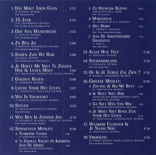 Benny Neyman : Live - Hoogtepunten Uit 10 Jaar Theaterconcerten (CD, Album)