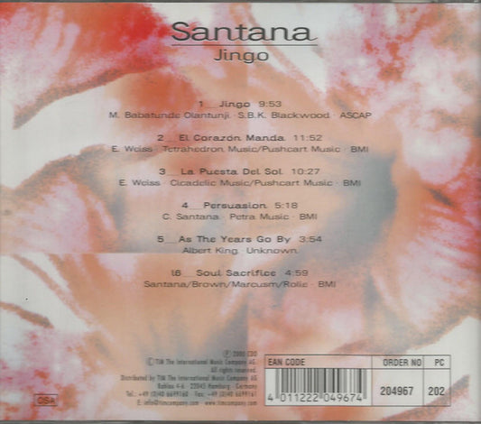 Santana : Jingo (CD, Comp)