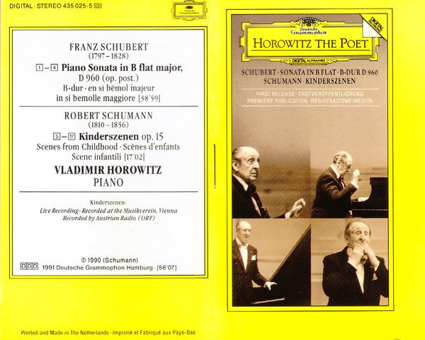Vladimir Horowitz, Franz Schubert, Robert Schumann : Horowitz The Poet (DCC)