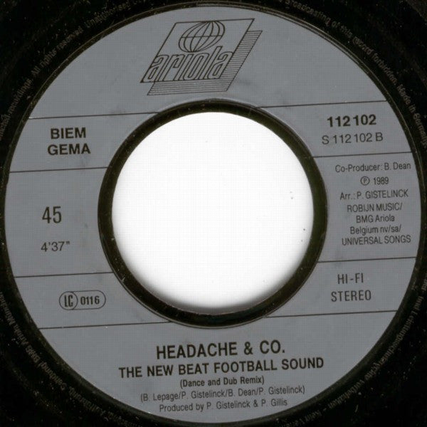Headache & Co : The New Beat Football Sound (7", Single)