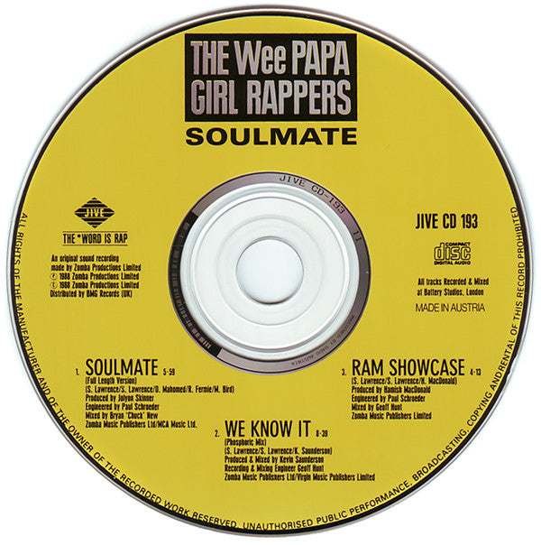 Wee Papa Girl Rappers : Soulmate (CD, Maxi, Ltd, Tin)