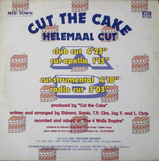 Cut The Cake : Helemaal Cut (12")