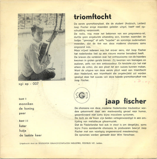 Jaap Fischer : Monniken (7", EP, Mono)