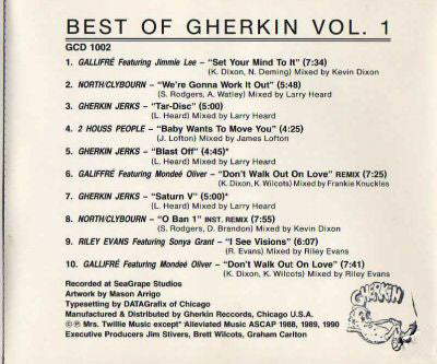 Various : Best Of Gherkin Vol. 1 (CD, Comp)