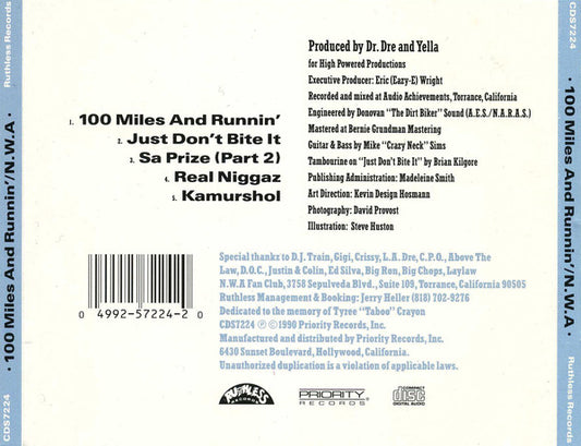 N.W.A. : 100 Miles And Runnin' (CD, EP)
