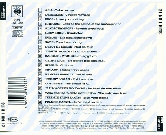 Various : 21 Nr 1 Hits (CD, Comp)
