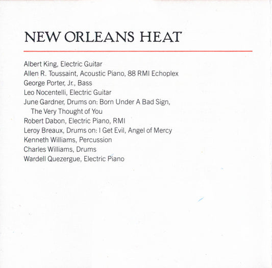 Albert King : New Orleans Heat (CD, Album, RE)
