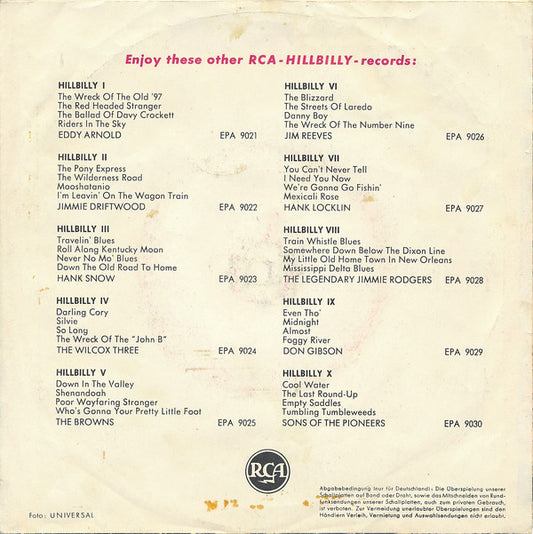 Jim Reeves : Adios Amigo (7", RE)