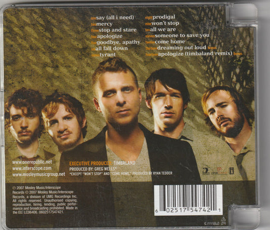 OneRepublic : Dreaming Out Loud (CD, Album, Sup)